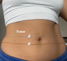 Dainty butterfly belly chain