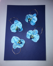 Orchid earrings