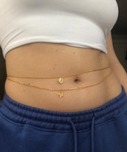 Letter pendant belly chain