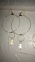 Rain drop double circle hoops - Icegoldbyvee