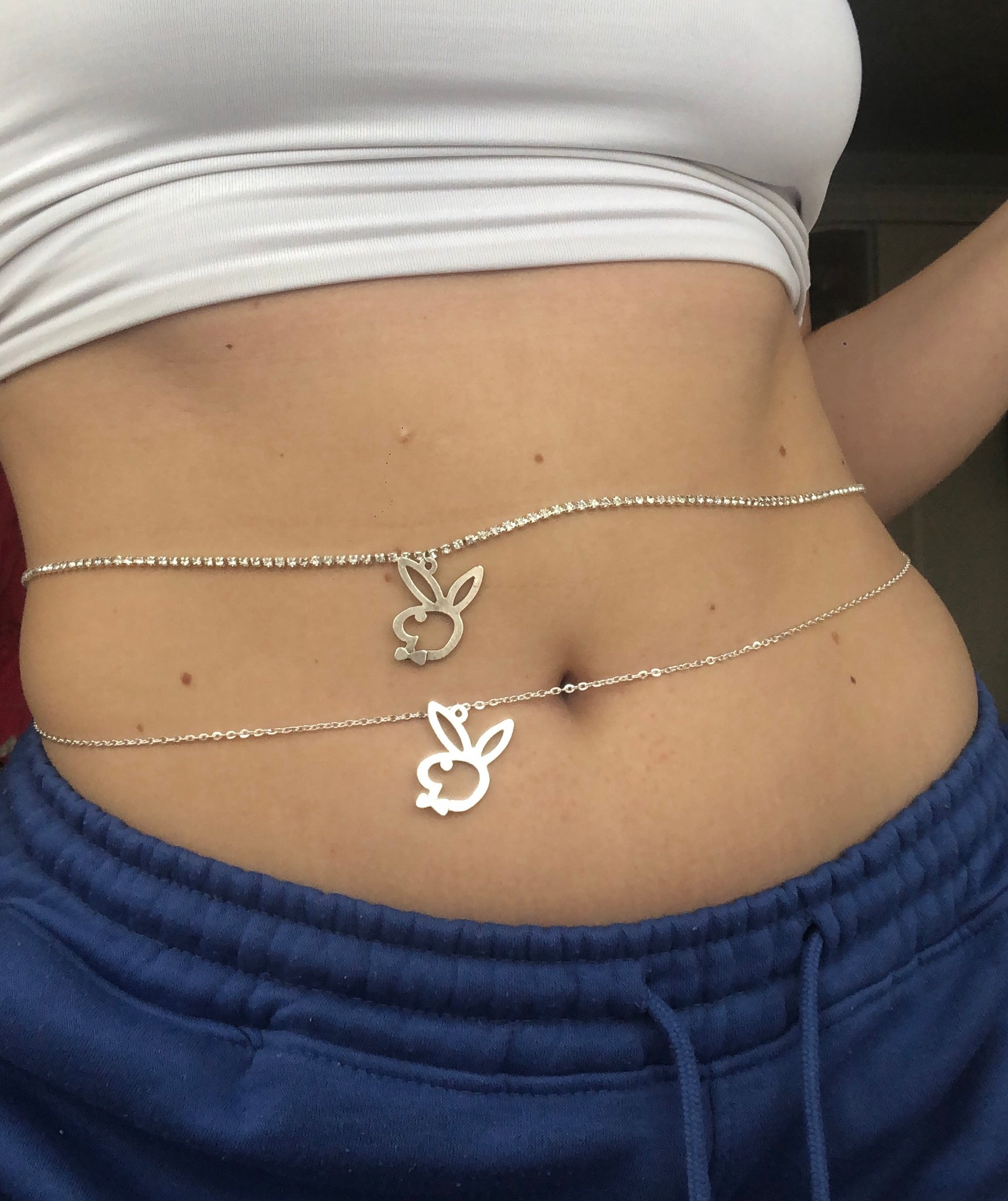Belly Chain Body Jewelry, Sexy Inlaid Zircon Chain Texture Simple Female  Bikini Beach Nude Drop Delivery From Bdesybag, $6.38 | DHgate.Com