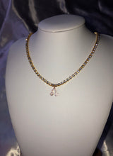 Rhinestone CZ zodiac pendant necklace