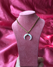 White horn pendant necklace