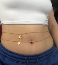 Zodiac sign belly chain