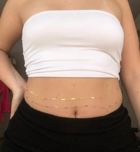 Pressed link belly chain