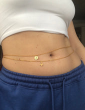 Letter pendant belly chain