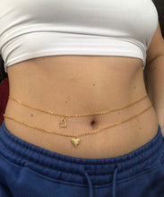 Heart belly chain