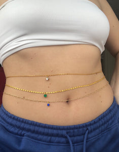 Icy belly chain