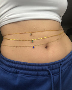 Icy belly chain