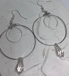 Double circle crystal hoops - Icegoldbyvee