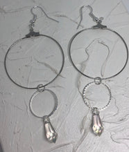 Rain drop double circle hoops - Icegoldbyvee