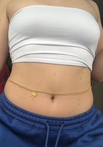 Palm tree belly chain