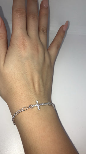 Sparkle cross bracelet - Icegoldbyvee