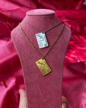 Post card necklace