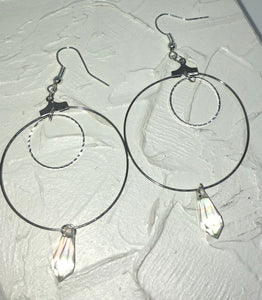 Double circle crystal hoops - Icegoldbyvee