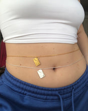 Post card belly chain